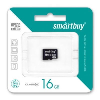   16Gb - SmartBuy Micro Secure Digital HC Class 10 SB16GBSDCL10-01-BTS   