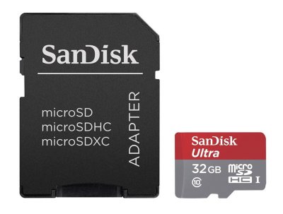   32Gb - SanDisk Ultra microSDXC A1 UHS-I Class 10 SDSQUAR-032G-GN6TA   