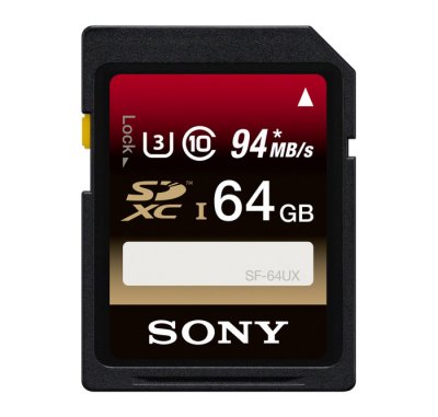   64Gb - Sony UHS-1 Class 10 Secure Digital SF-64UXT2 (!)