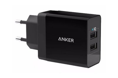   Anker 2xUSB Charger micro USB Cable B2021L11 Black 907009