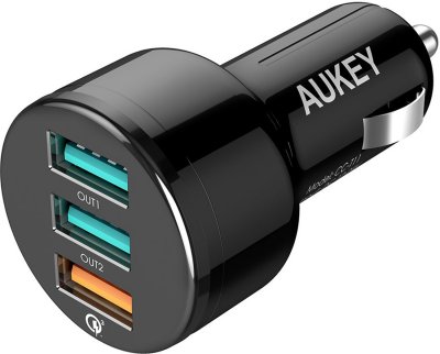   Aukey CC-T11 3xUSB Black