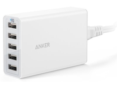   Anker PowerPort 5xUSB A2124L22 White 907007