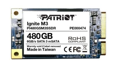  480Gb - Patriot Memory Ignite M3 mSATA PI480GSM3SSDR