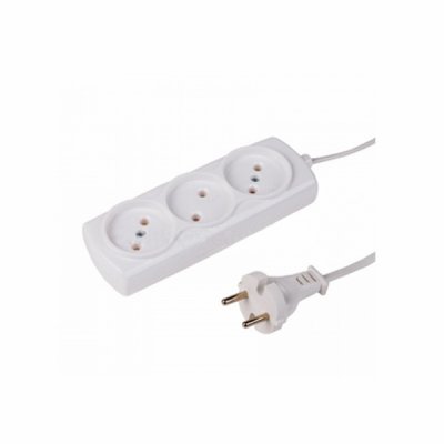  ProConnect 3 Sockets 1.5m White 11-2404