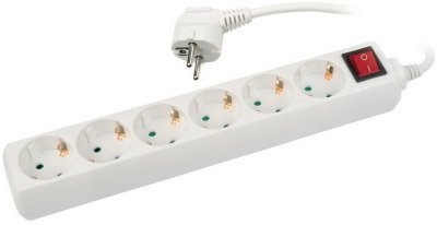  Uniel  6 Sockets 3m S-GCD6-3B