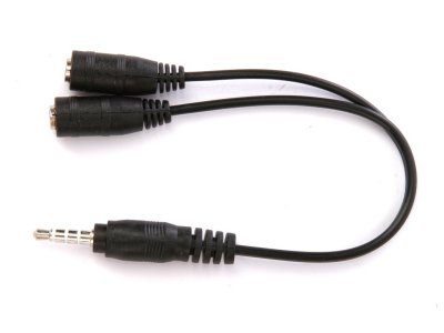   Jet.A 3.5mm Jack-2x - 3.5mm Jack 0.2m Black JA-AC05