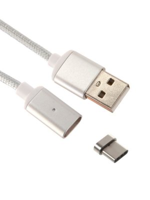  Red Line Magnetic USB - USB Type-C Silver