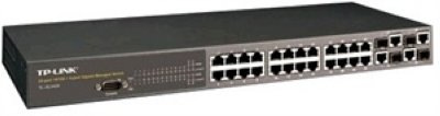  TP-Link TL-SL5428 24+4G Gigabit-Uplink fully Managed Switch, 24 10/100M RJ45 ports, 4 Gig