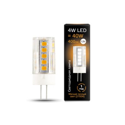 Gauss LED 4W G4 12V 2700K 207307104