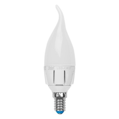   Uniel LED-CW37-7W/WW/E14/FR PLP01WH