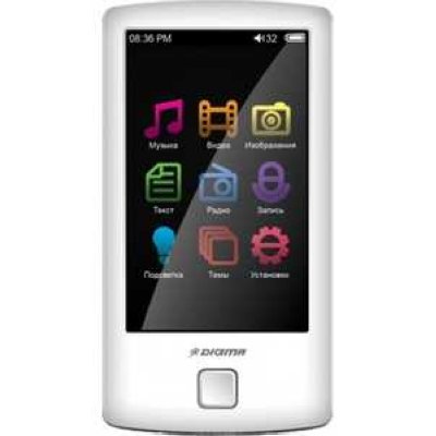 8Gb  Digma insomnia2mini White (MP3/WMA Player,FM Tuner,LCD 1.8",,USB,Li-Pol)