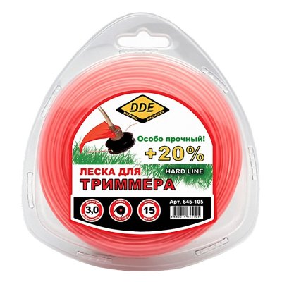    DDE Hard Line 3.0mm x 15m Grey-Red 645-105