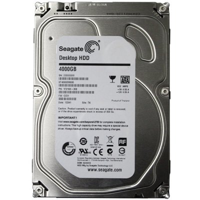   4Tb Seagate ST4000DM000 SATA-III Barracuda 7200.12 (7200rpm, 64Mb)