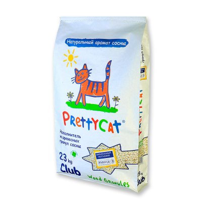 PrettyCat Wood Granules Club  23Kg 42300