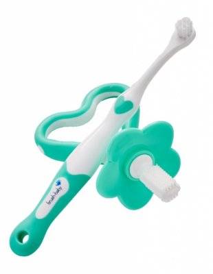    Brush-baby My FirstBrush and Teether Set 2  BRB097 Turquoise