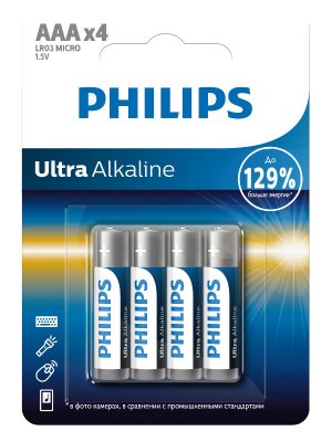  AAA Philips LR03E4B/51 Ultra ( 4  )