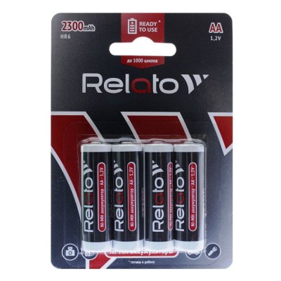  AA - Relato Ready-to-Use HR6 AA2300 R2U Ni-MH 2300 mAh (4 )