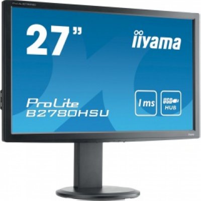  iiYama ProLite B2780HSU-B2 27"   1920x1080   1ms   D-SUB + DVI-D + HDMI   Spks   Black