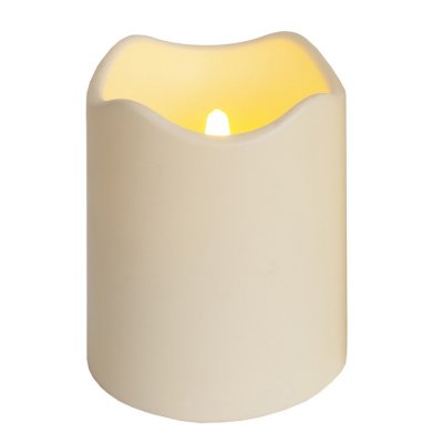   Star Trading LED Candle Plastic White 068-23