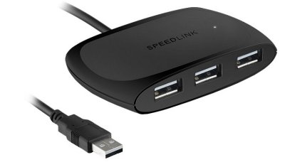  USB Speed-Link Snappy USB 2.0-4-Port Black SL-140010-BK