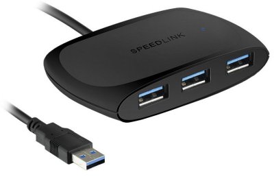  USB Speed-Link Snappy USB 3.0-4-Port Black SL-140104-BK