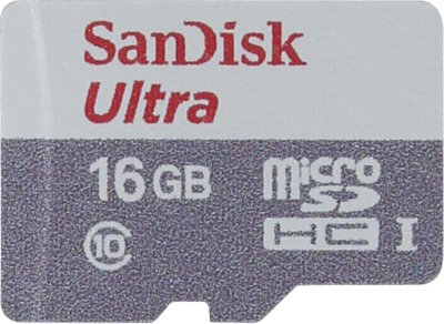   16Gb - SanDisk Ultra microSD Class 10 UHS-I SDSQUNS-016G-GN3MA    SD (