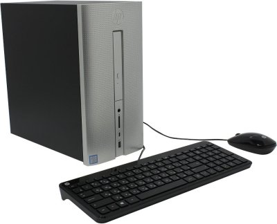  HP Pavilion 570-p051ur Desktop Mini Silver 1GS91EA (Intel Core i5-7400 3.0 GHz/8192Mb/2000