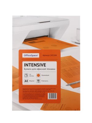   OfficeSpace Intensive A4 80g/m2 50  Orange 245184