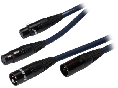  Real Cable 2XLR - 2XLR 1m XLR128