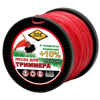    DDE Speed Line 2.4mm x 116m Red 644-931