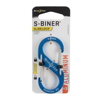  Nite Ize S-Biner SlideLock LSBA3-03-R6 Blue