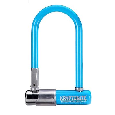   Kryptonite U-Locks KryptoLok Series 2 Mini-7 w/ FlexFrame-U bracket Light Blue