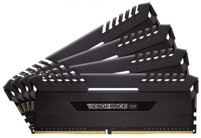   Corsair Vengeance RGB DDR4 DIMM 3600MHz PC4-28800 CL18 - 32Gb KIT (4x8Gb) CMR32GX4M4C3