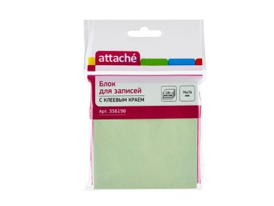  Attache 76x76mm 100  Light Green 356198