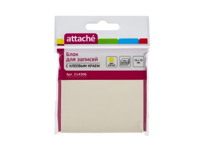  Attache 76x76mm 100  Yellow 214306