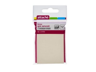  Attache 76x51mm 100  Yellow 214302