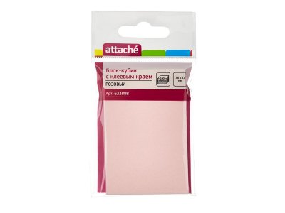  Attache 76x51mm 100  Pink 633898