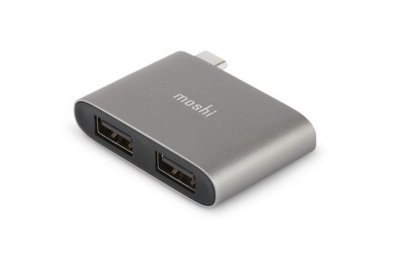  USB Moshi USB Type-C - Dual USB-A Grey 99MO084214