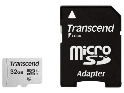   32Gb - Transcend 300S MicroSDHC Class 10 UHS-I TS32GUSD300S-A (!)