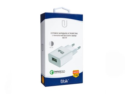   Ubik UHS12QC3 1xUSB 3-1.3A Quick Charge White