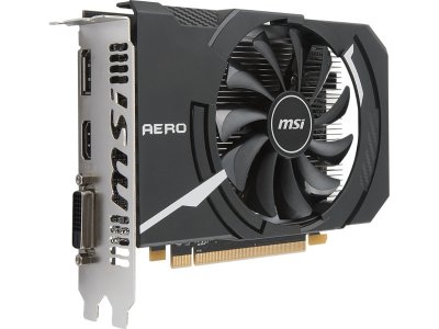  MSI Radeon RX 550 1203Mhz PCI-E 3.0 4096Mb 6000Mhz 128 bit DVI DP HDMI HDCP RX 550 AERO I