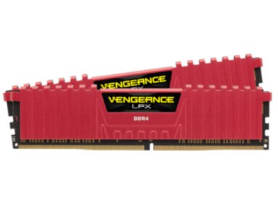   Corsair Vengeance LPX Red DDR4 DIMM 3000MHz PC4-24000 CL15 - 16Gb KIT (2x8Gb) CMK16GX4