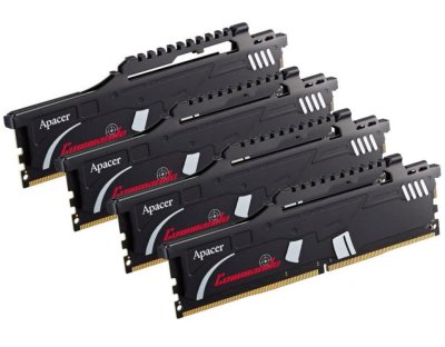   Apacer Commando DIMM DDR4 2400MHz PC4-19200 CL16 - 32Gb KIT (4x8Gb) EK.32GAT.GEAK4