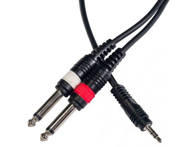   Rockdale Stereo Mini Jack M - 2x Mono Jack M 3m XC-002-3M