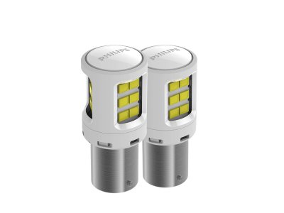  Philips P21W 12V-24V-2W BA15S LED White 11498ULWX2 (2 )