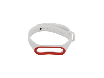  Gurdini Silicone  Xiaomi Mi Band 3 White-Red 907371