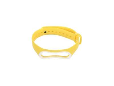  Gurdini Silicone  Xiaomi Mi Band 3 Yellow-White 907370