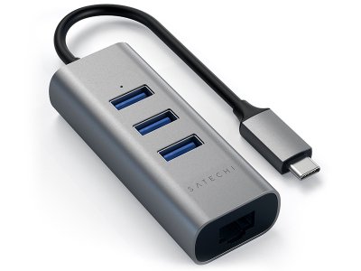  USB Satechi 3-Ports USB 3.0 and Ethernet port ST-TC2N1USB31AM