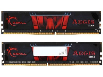   G.Skill Aegis DDR4 DIMM 2400MHz PC4-19200 CL17 - 16Gb KIT (2x8Gb) F4-2400C17D-16GIS