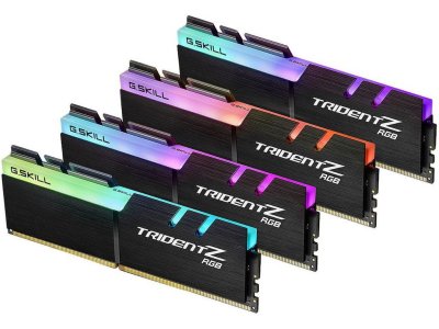   G.Skill Trident Z RGB DDR4 3600MHz PC4-28800 CL17 - 32Gb KIT (4x8Gb) F4-3600C17Q-32GTZ